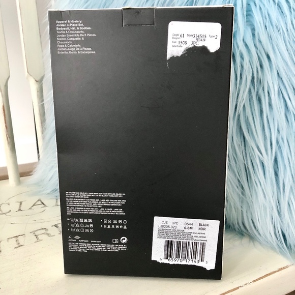 Jordan Kids Bodysuit Set - Black, Red, White - Picture 3 of 7